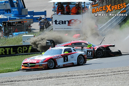 Crash Audi FIA GT Zandvoort